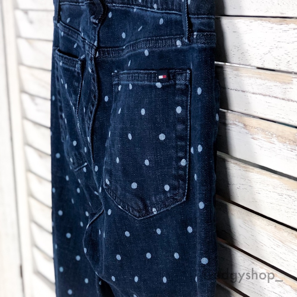 Tommy Hilfiger | Polka Dot Cropped Slim Fit Jeans - Picture 3 of 6
